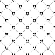 Vector seamless pattern dog