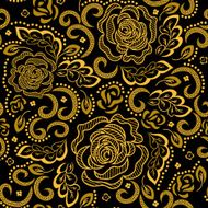 Golden floral pattern N17