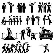Idol Celebrity Pictogram