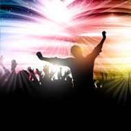 Party crowd background N9