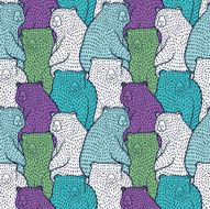 Bears seamless pattern N10