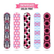 Girlish prints for snowboards N2