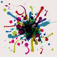 Grunge ink splat background
