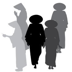 Vector silhouette of Chinese N12