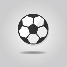 Abstract soccer ball icon N2