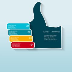 Thumb up for business template