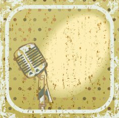 Retro microphone background