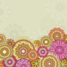 abstract design with arabesques
