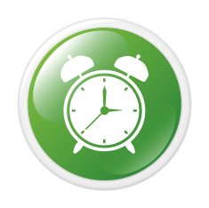 Internet button with alarm clock