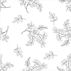 Flower background contours N6