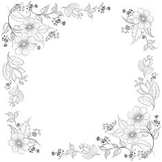 Flower background contours N7