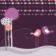 Flowery design greeting card