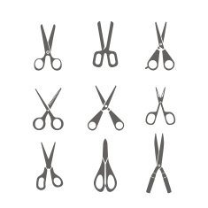 Different types of scissors
