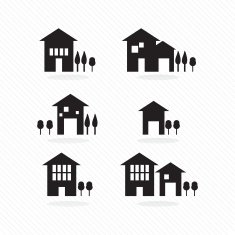 Houses silhouettes
