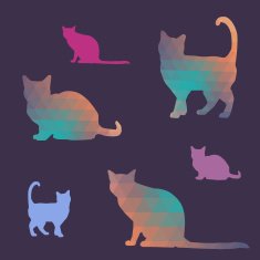 Cat silhouettes N5
