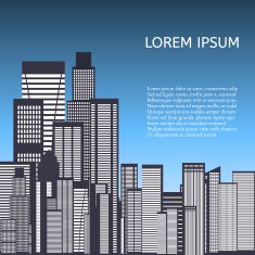 Abstract Skyline City Vector N5