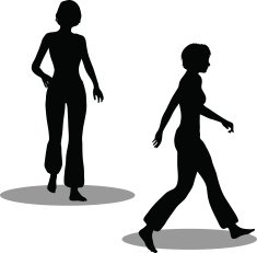 Dancer woman silhouette N60