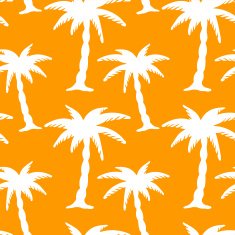 Seamless pattern with coconut palm trees N15
