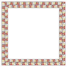 Frame with elements of national Ukrainian embroidered eps10
