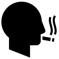 Smoking man icon