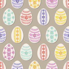 seamless pattern with easter eggs N36