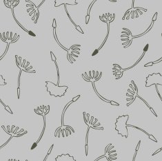 vector pattern with dandelion seeds N2