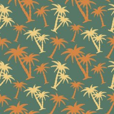 Seamless pattern with coconut palm trees N16