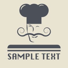 Chef with a mustache icon