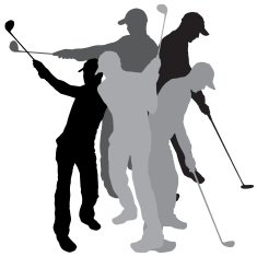 Vector silhouette golf N3