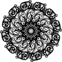 Abstract circle ornament