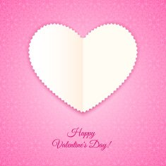 Heart of paper Valentine's Card N2