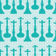 Hookah seamless pattern N2
