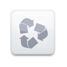 Vector white recycle icon Eps10 Easy to edit