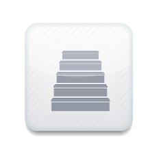 Vector white ladder icon Eps10 Easy to edit