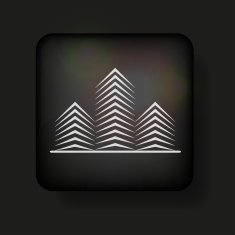 Vector real estate icon on black Eps 10
