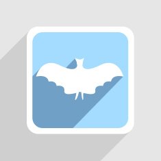 Vector blue icon on gray background Eps10 N30