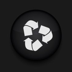 Vector recycle icon Eps10 Easy to edit