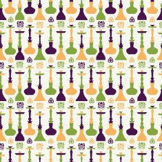 Hookah seamless pattern N4