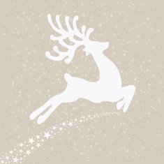 reindeer fly winter background N2