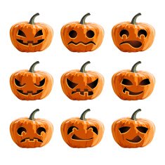 Set vector pumpkins for Halloween