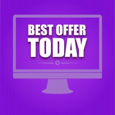 Silhouette monitor with text best offer today