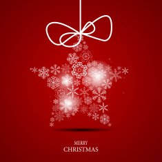 Christmas Snowflakes Background Vector Illustration N37