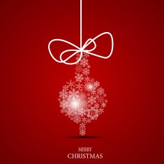 Christmas Snowflakes Background Vector Illustration N38