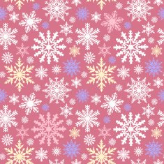 Snowflake seamless pattern Winter background