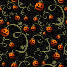 Halloween spooky pumpkins seamless pattern background EPS10 file N2