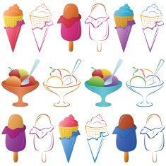 Ice cream set N4