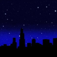 Black night starry sky N2