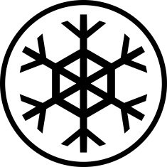 Vector icon isolated on white - Snowflake