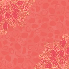 Outline flowers on abstract background N2