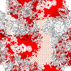 Rococo valentine pattern